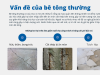Vấn đề của bê tông thường